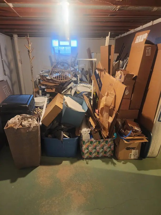 Roll-off dumpster container at job site for Roll Off Dumpster Rental in Southeast Arcadia